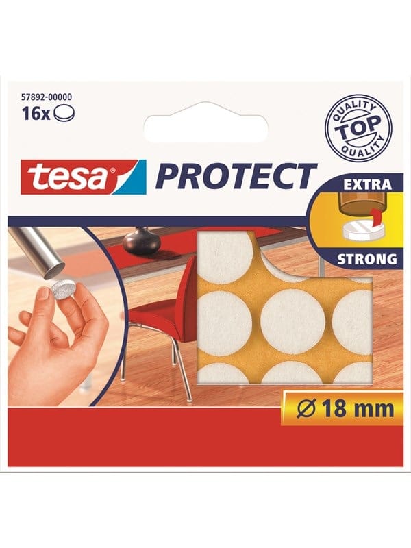 Filzgleiter Weiß (ø) 18 mm 16 St. - Tesa
