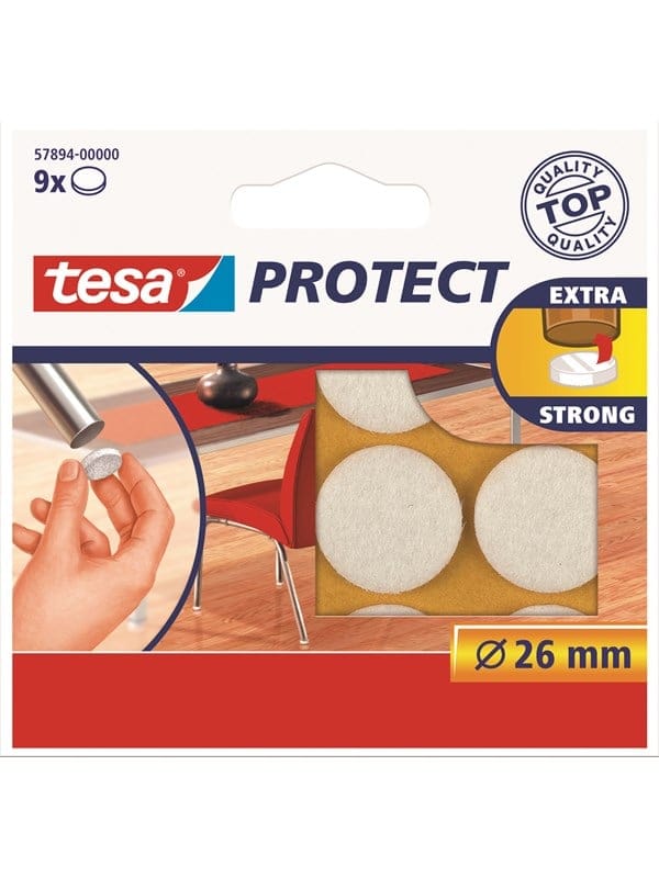 Filzgleiter Weiß (ø) 26 mm 9 St. - Tesa
