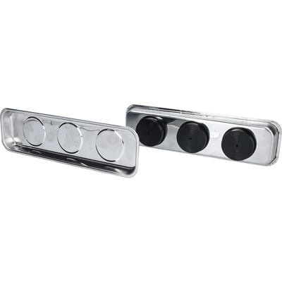 BRILLIANT TOOLS Magnetisches Tablett / Schale-Set aus Edelstahl 65 x 226 mm 2tlg. - BT691155