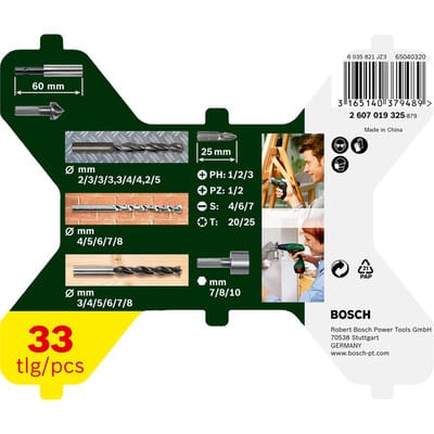 Bosch - Accessories 2607019325 X-Line 33teilig Universal-Bohrersortiment
