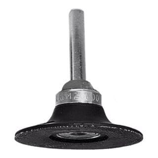 Roloc Gummi-Schleifteller, Schaftdurchmesser 6 mm, hart, 50 mm Außendurchmesser - 3M