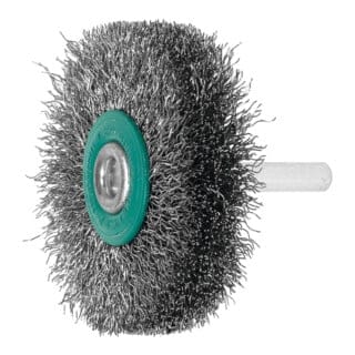 Lessmann ® - Lessmann Schaft-Rundbürste Stahldraht 0,20 mm, Bürsten-⌀xBesatzbreite: 60X15 mm