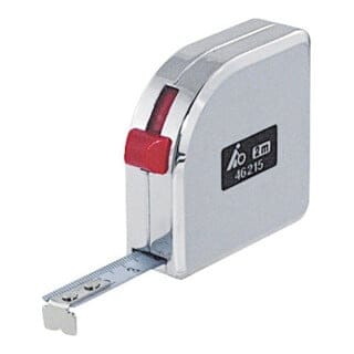 Rollbandmaß, weiß, in Metallgehäuse, 3 m - BMI
