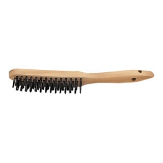 Lessmann ® - Lessmann Draht-Handbürste Stahldraht glatt 0,35 mm, Anzahl Besatzreihen: 3