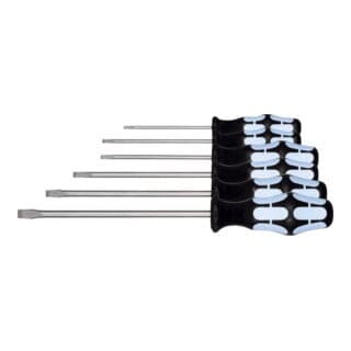 Norm-Schraubendreher-Satz 'Stainless', mit Kraftform-Heft, 6-teilig - Wera