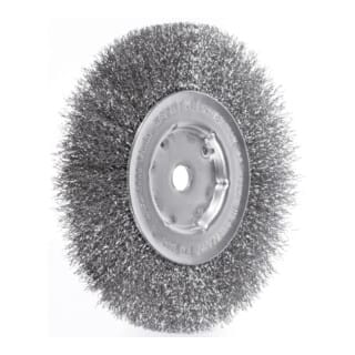Lessmann ® - Lessmann Einreihige Rundbürste INOX-Draht 0,30 mm, Bürsten-⌀xBürstenbreite: 150X14 mm