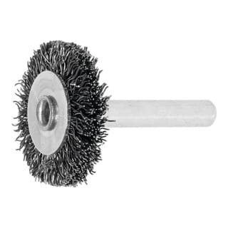 Lessmann ® - Lessmann Schaft-Rundbürste Stahldraht 0,30 mm, Bürsten-⌀xBesatzbreite: 30X6 mm