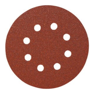 Papier-Klett-Schleifscheibe (a) Lochung 8fach,⌀ 125 mm, Körnung: 120 - Starcke