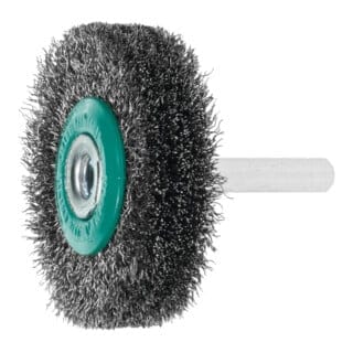 Lessmann ® - Lessmann Schaft-Rundbürste INOX-Draht 0,20 mm, Bürsten-⌀xBesatzbreite: 50X15 mm