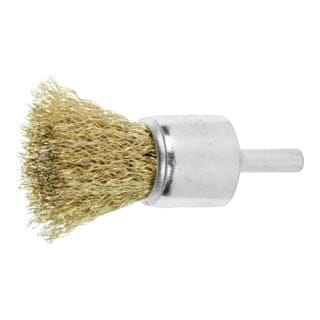Lessmann ® - Lessmann Pinselbürste Stahldraht, vermessingt 0,25 mm, Typ: 22X22