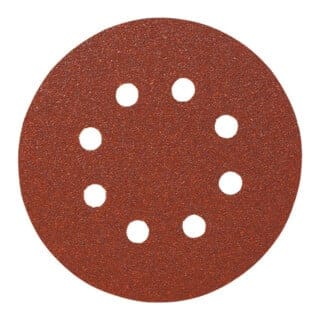 Papier-Klett-Schleifscheibe (a) Lochung 8fach,⌀ 125 mm, Körnung: 240 - Starcke