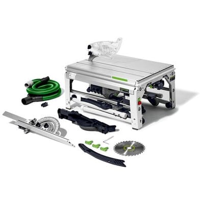 Tischzugsäge cs 70 ebg precisio, incl. 1x Kreissägeblatt, Absaug-Set, Zubehör, Karton - Festool