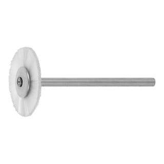 Lessmann ® - Lessmann Miniatur-Rundbürste Nylon 0,15 mm, Bürsten-⌀xBürstenbreite: 22X2 mm