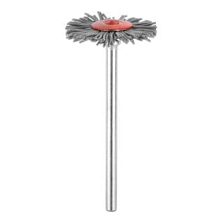 Lessmann ® - Lessmann Miniatur-Rundbürste mikroabrasiv, SiC Korn 500, Bürsten-⌀xBürstenbreite: 22X2 mm