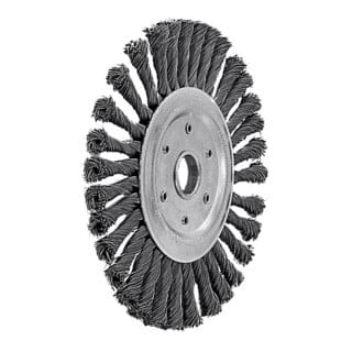 Lessmann ® - Lessmann Rundbürste Stahldraht 0,50 mm, Bürsten-⌀xBohrungs-⌀ / Gewinde: 200X22 mm
