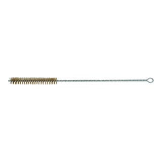 Lessmann ® - Zylinderbürste Länge 300 mm ø 6 mm 0,10 mm Messingdraht Besatzlänge 100 mm