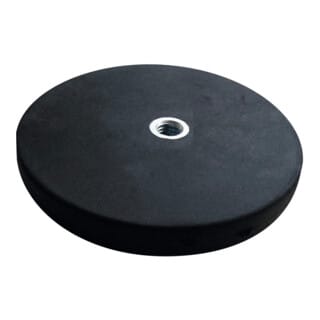 Flachgreifermagnet Set 2-teilig mit Gewindebuchse flach, Neodym,⌀ 22 mm 2 Stk