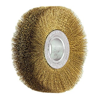 Lessmann ® - Lessmann Draht-Rundbürste Messingdraht 0,15 mm, Bürsten-⌀xBesatzbreite: 80X22 mm