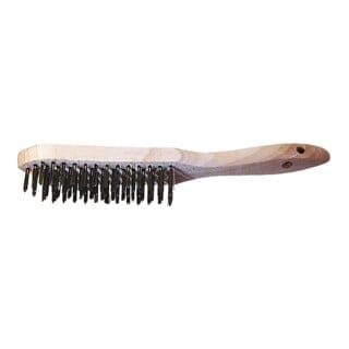Lessmann ® - Lessmann Draht-Handbürste Stahldraht glatt 0,35 mm, Anzahl Besatzreihen: 5