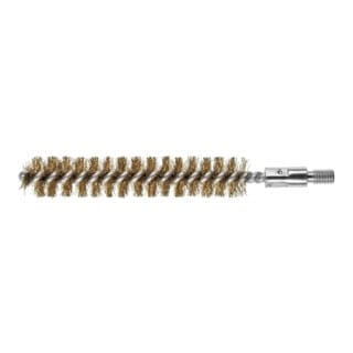 Lessmann - Rohrbürste Länge 115 mm ø 15 mm Messing gewellt Besatzlänge 80 mm