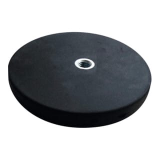 Hoffmann - Flachgreifermagnet Set 2-teilig mit Gewindebuchse flach, Neodym,⌀ 66 mm 2 Stk
