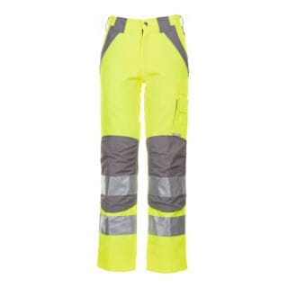 Plaline Warnschutz Bundhose gelb/zink 50 - Planam