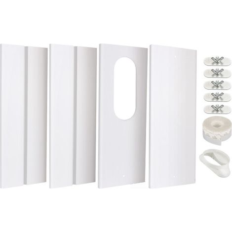 Fensterset Für Mobile Klimaanlagen – Verstärkte Pvc-platte – Verstellbar Von 43 Bis 150 Cm
