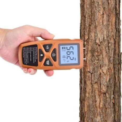Digitales Feuchtigkeitsmessgerät Für Brennholz – Feuchtigkeitsmesser Mit Lcd-bildschirm – Präzise Messung Für Holz, Wände Und Feuerfestes Papier
