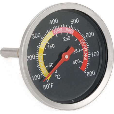 Holzkohlegrillthermometer, Smokerthermometer, Temperaturanzeige In Grad Fahrenheit, Edelstahl