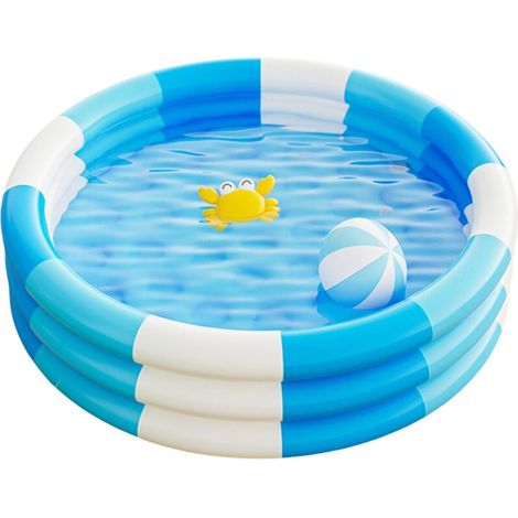 60 Cm Aufblasbarer Familienpool – Umweltfreundliches Dreilagiges Pvc – Schnellaufblassystem – Für Kinder Von 1 Bis 6 Jahren – Enlenk