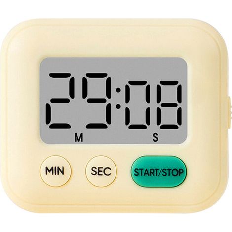 Gelber Magnettimer – Küche/büro – Einfache Bedienung – Multifunktional