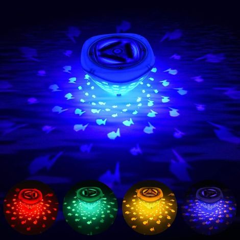 Wasserdichte Led-poolleuchte, Schwimmende Led-lampe, Ip67 Unterwasser-led-discolicht Mit 6 Verschiedenen Farbmodi, Unterwasser-led-lampe Für Pool, Springbrunnen, Spa Und Partys