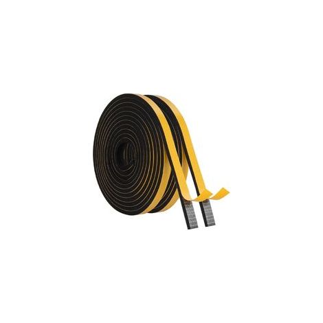 2 Rollen Fensterdichtungsschaum, Selbstklebend (6 Mm X 3 Mm) X 10 M, Gummidichtung Zum Abdichten Und Zum Schutz Von Möbeln, Mehrzweck-schalldämmdichtung Für Eingangstüren, Schwarz