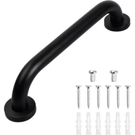 Pièces Poignée De Baignoire, Barre D'Appui De Douche Antidérapante, Adaptée Aux Personnes Âgées/cuisine De Salle De Bain, 30 Cm (noir)
