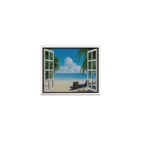 Fenster-moskitonetz, 150 X 200 Cm, Selbstklebendes Moskitonetz, Kein Bohren Erforderlich, Für Balkon-, Wohnzimmer- Und Terrassenfenster, Schwarz