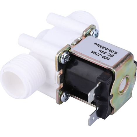 Oebuafi Kunststoff-magnetventil G1/2 Nc, Empfindliches Schaltventil Für Den Wassereinlass Mit Elektrischer Magnetspule Der Isolationsklasse E Für Industrielle Anwendungen (dc24v).