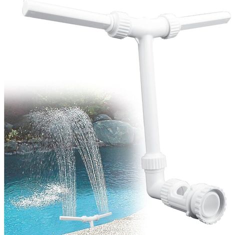 Verstellbarer Pool-wasserfall-sprühkopf – Höhe Von 2 Bis 7 M – Kompatibel Mit 3/4-ps-pumpe – Für Garten Und Pool