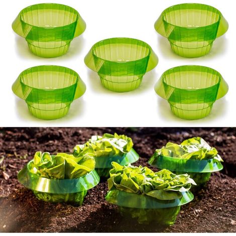 Schneckenschutzring – 5er-pack – 24 Cm Salatglocke – Lang Anhaltender Schutz Vor Schädlingen – Optimiert Das Pflanzenwachstum
