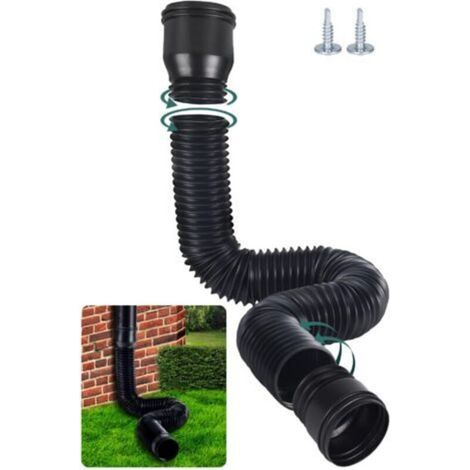 Flexible Dachrinnenverlängerung – Teleskopverlängerung 47 Bis 150 Cm – 80/100-mm-adapter – Dickes Pe-material Für Witterungsbeständigkeit