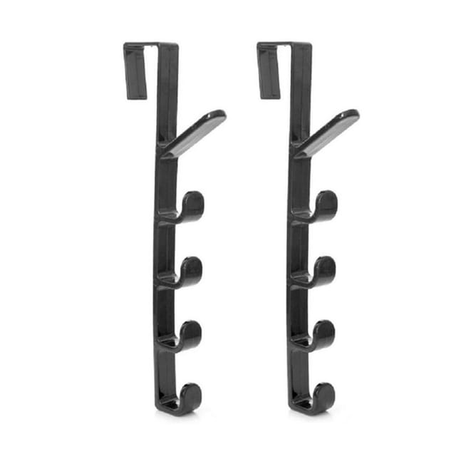 Set mit 2 Hakenhaltern mit je 5 Haken – Organizer für Rucksäcke, Handtaschen, Kleidung und Mäntel