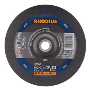 Ksm, 10 Stück, 230 x 7,0 mm, Schruppscheibe - Rhodius