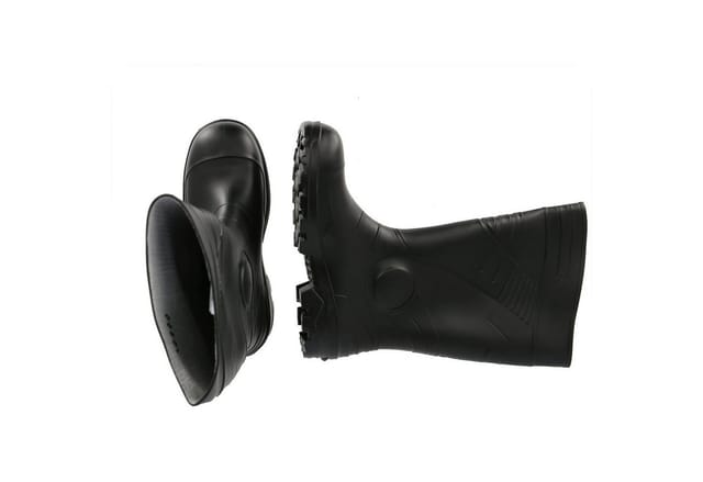 texxor Sicherheitsstiefel S5 PVC schwarz Gummistiefel mit Stahlkappe SRC Stiefel / Arbeitsschuh, 43