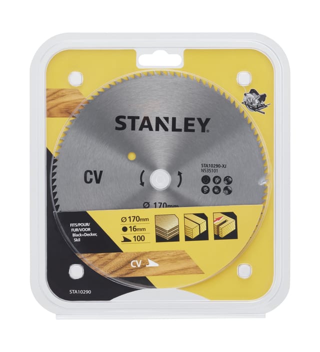 Chromklinge ø 170x16 mm. 100 Zähne STANLEY STA10290-XJ