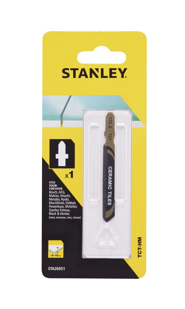 TCT/HM Stichsägeblatt für Keramik 53mm STANLEY STA26051-XJ