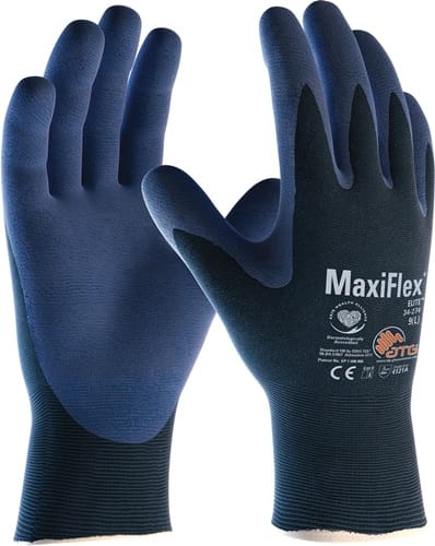 ATG - MaxiFlex Elite 244310 Gr.10 (34-274) Nylon-Strickhandschuhe, Kat. 2, Nitri