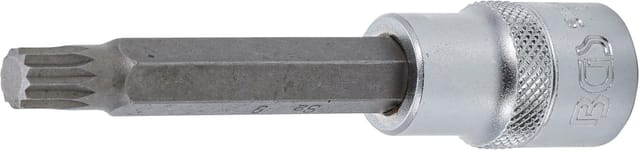 Bgs Technic - Bit-Einsatz Länge 100 mm Antrieb Innenvierkant 12,5 mm (1/2') Innenvielzahn (für xzn) M9
