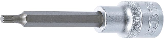 Bgs Technic - Bit-Einsatz Länge 100 mm Antrieb Innenvierkant 12,5 mm (1/2') Innenvielzahn (für xzn) M5