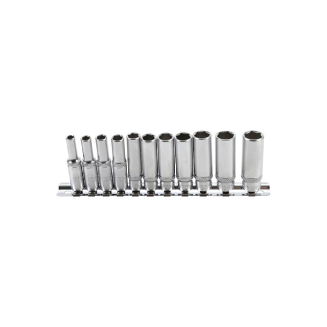 Bgs Technic - Steckschlüssel-Einsatz-Satz Sechskant, tief Antrieb Innenvierkant 6,3 mm (1/4') Zollgrößen 11-tlg.