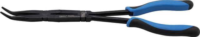 Doppelgelenk-Zange abgewinkelte Spitze 350 mm
