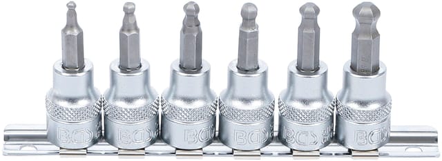 Bgs Technic - Bit-Einsatz-Satz Antrieb Innenvierkant 10 mm (3/8') Innensechskant mit Kugelkopf 3 - 8 mm 6-tlg.